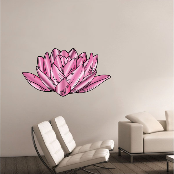 Indigo Safari Flower Petals Wall Decal Wayfair
